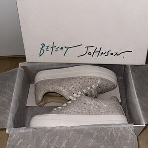 Betsy Johnson Ivory Pearl Sneakers